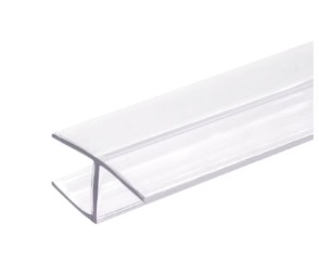 PVC 3/8 shower door strike jam seal