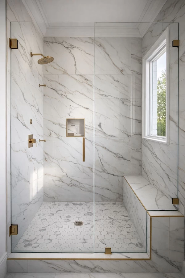 Custom glass shower doors in Atlanta Georgia